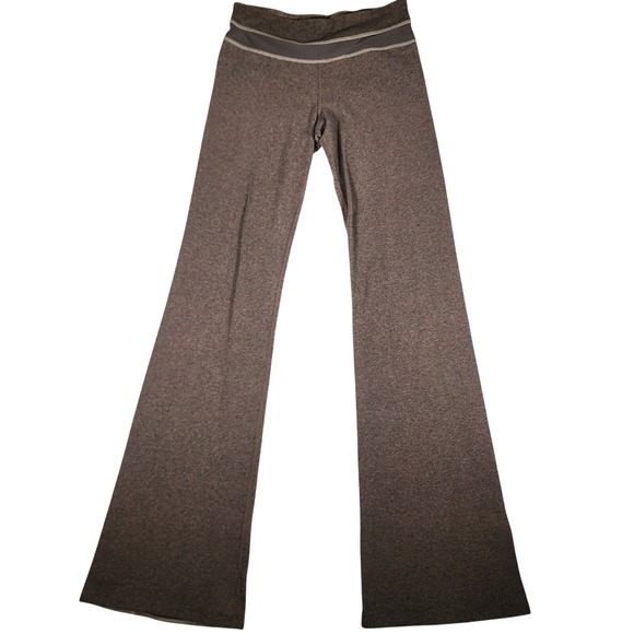 Lululemon Athletica Yoga Flare Leg Pants Sz 6 Tall Gray Bootcut Athletic Lounge - Picture 1 of 10